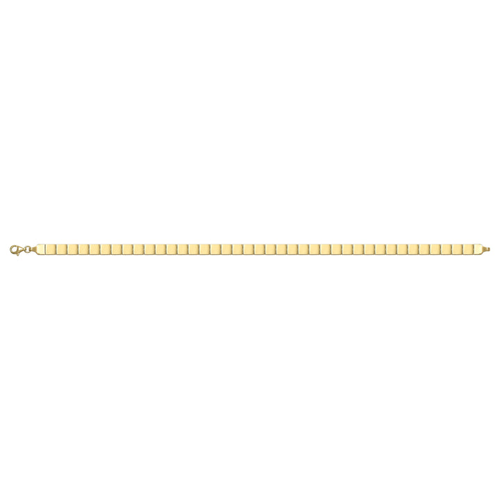 Solid gold id bracelet, 5.85 g — shown square on a plain background.