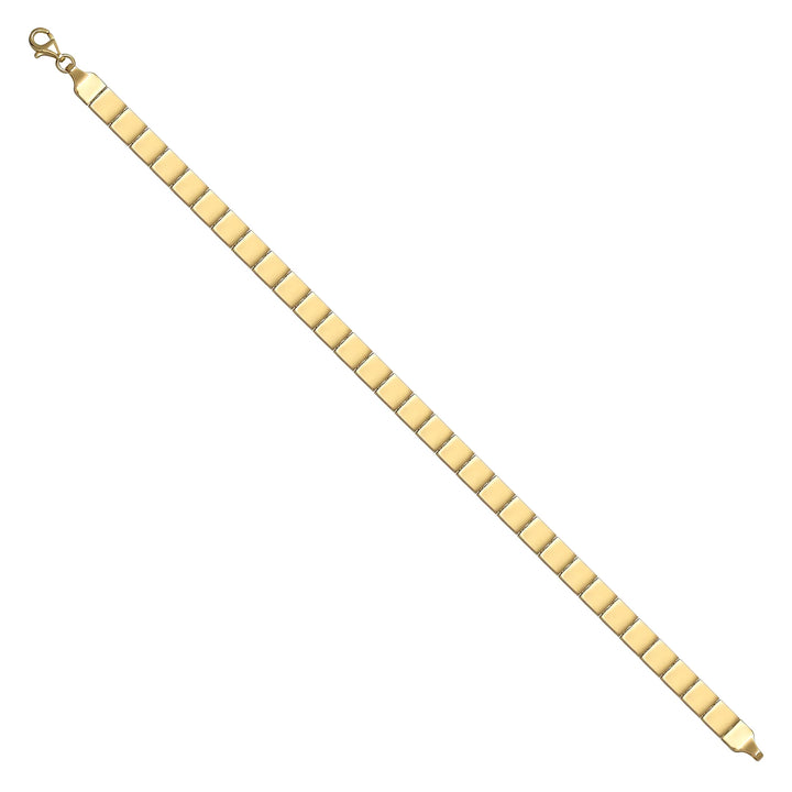 Solid gold id bracelet, 8.20 g — shown at an angle across the frame.