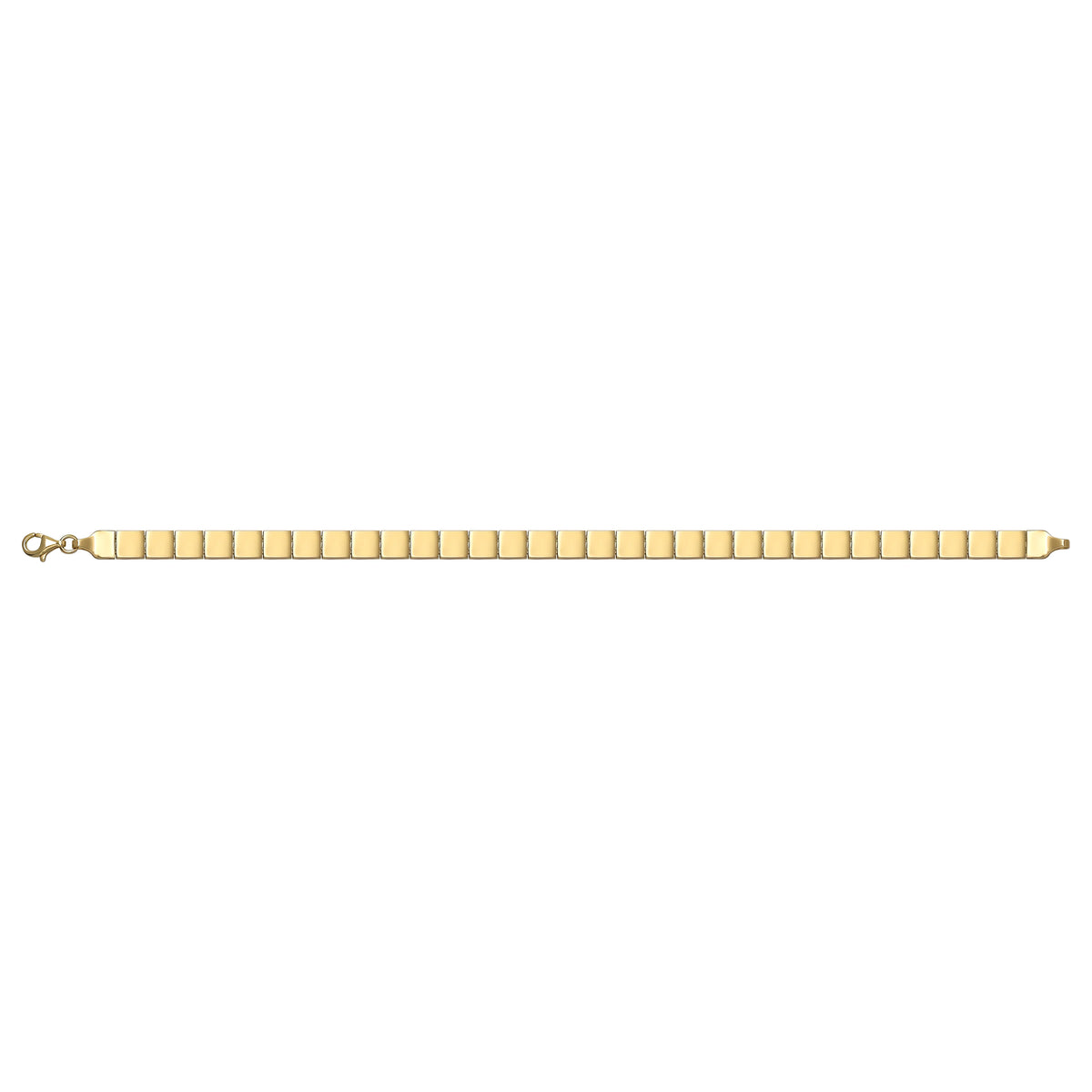 Solid gold id bracelet, 8.20 g — shown square on a plain background.