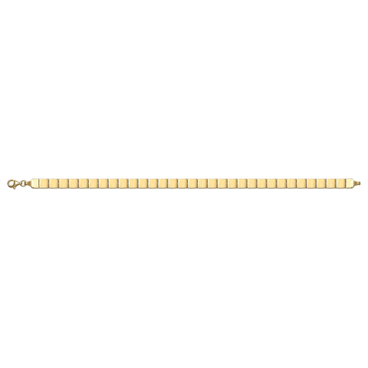 Solid gold id bracelet, 8.20 g — shown square on a plain background.