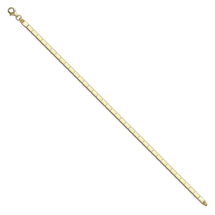 Solid gold id bracelet, 4.55 g — shown at an angle across the frame.