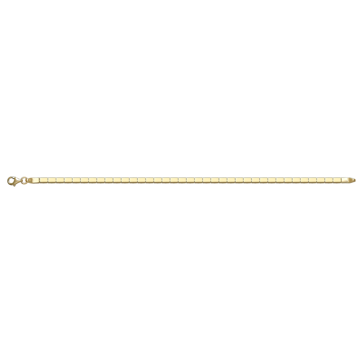 Solid gold id bracelet, 4.55 g — shown square on a plain background.