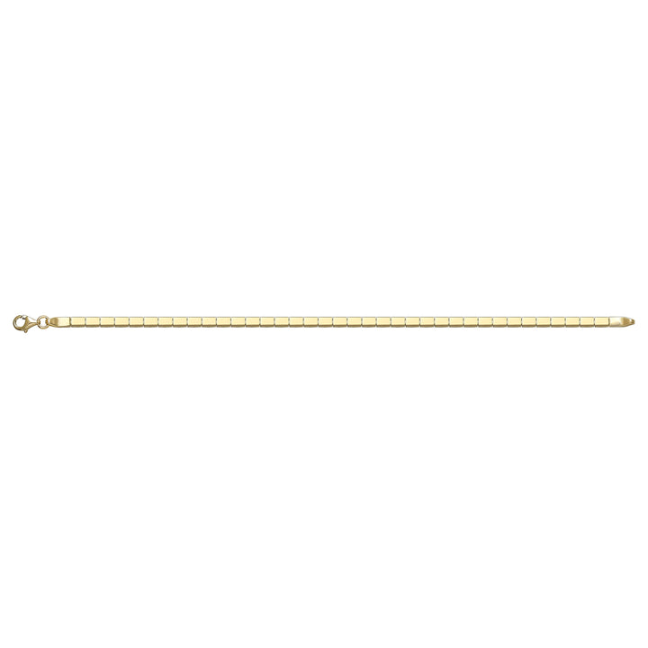 Solid gold id bracelet, 4.55 g — shown square on a plain background.