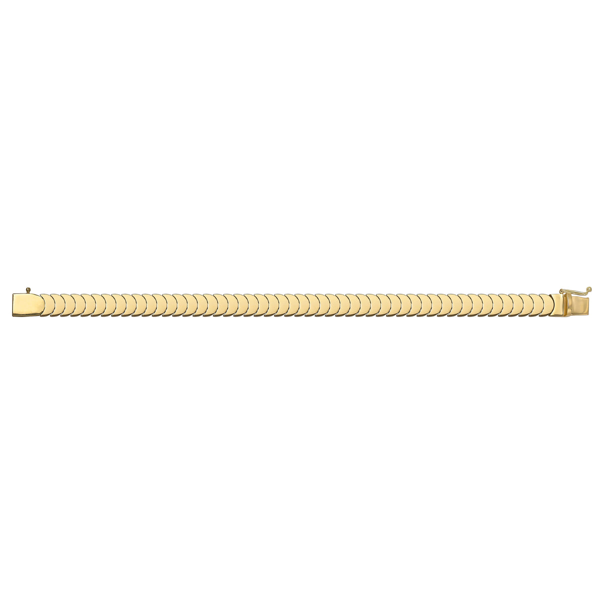 Solid gold braided bracelet, 9.66 g — shown square on a plain background.