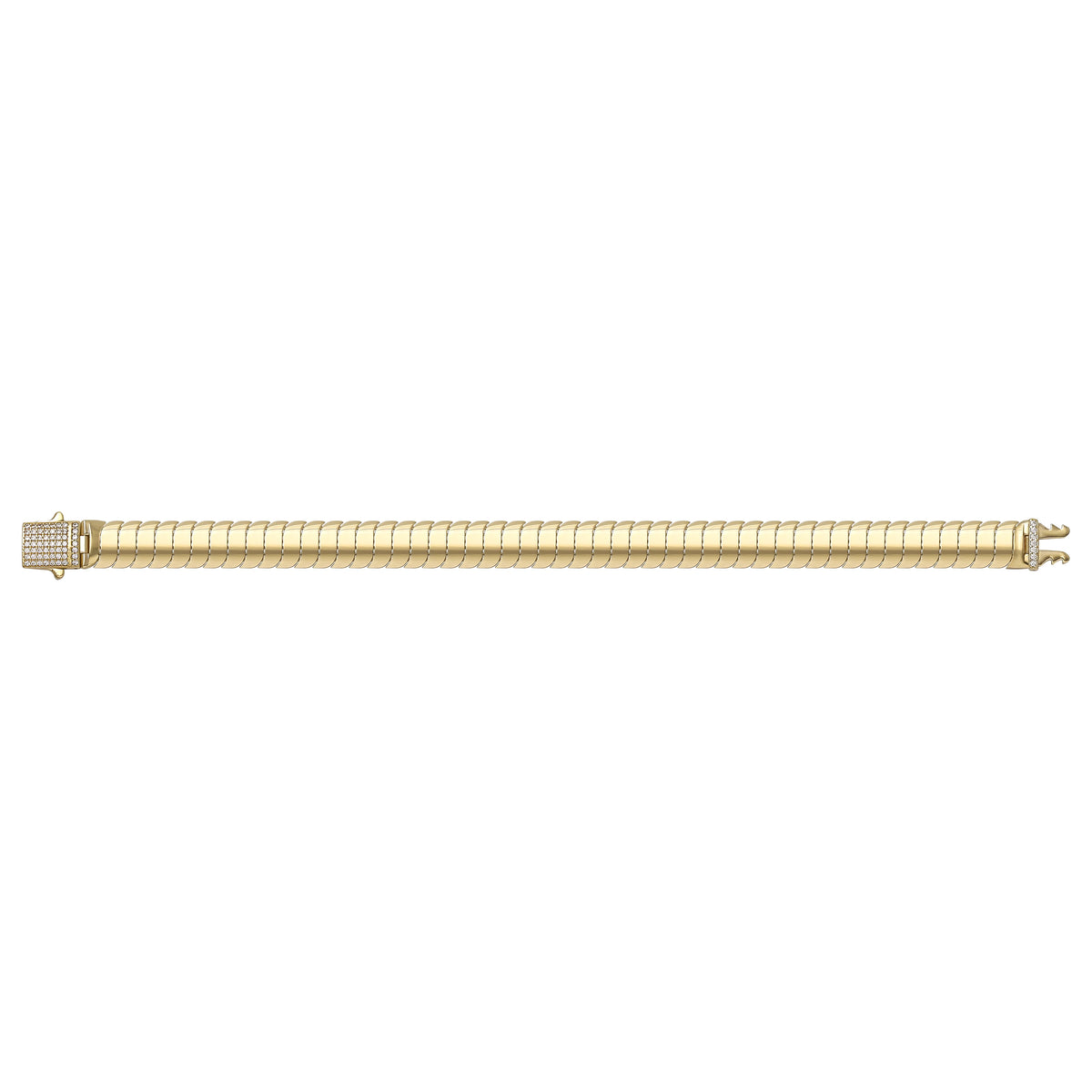 Solid gold braided bracelet, 12.65 g — shown square on a plain background.