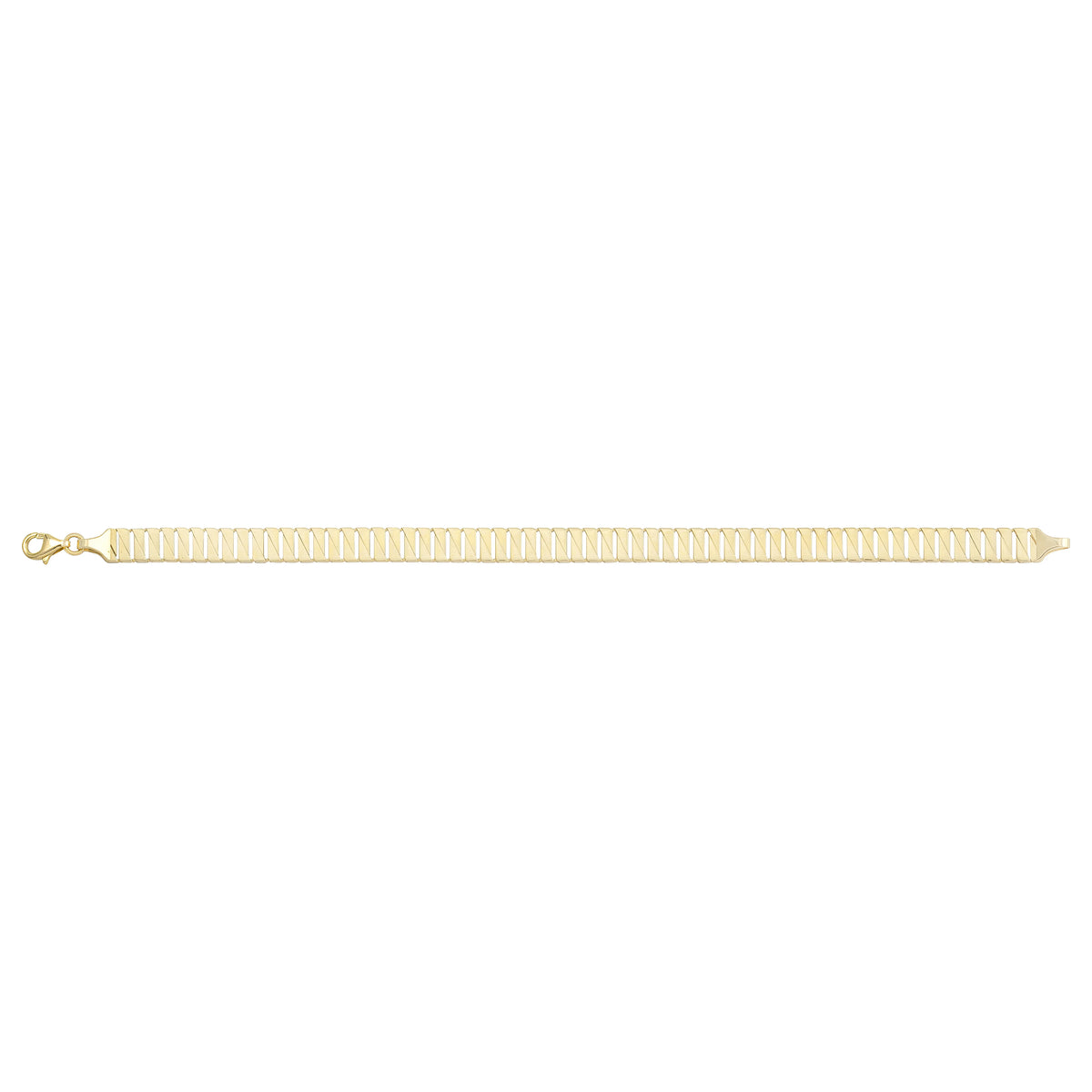Solid gold braided bracelet, 9.80 g — shown square on a plain background.