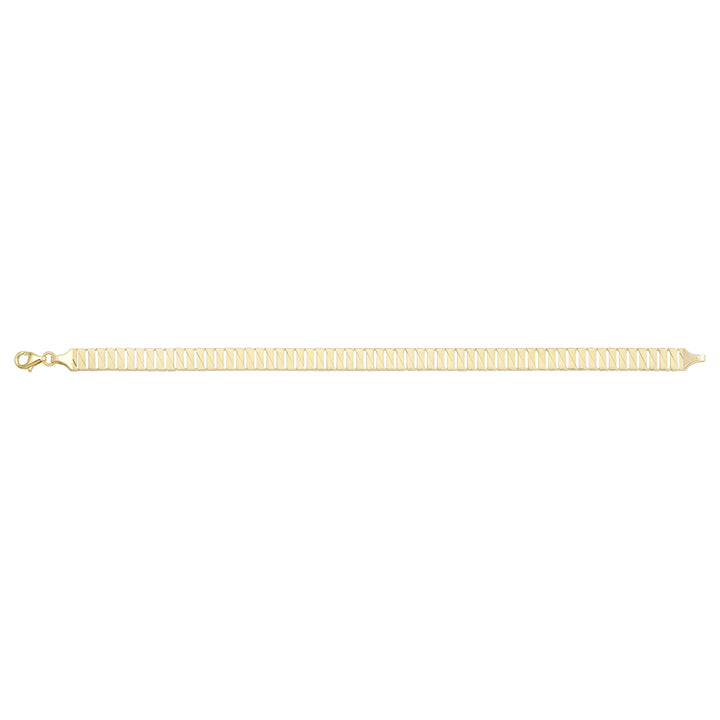 Solid gold braided bracelet, 9.80 g — shown square on a plain background.