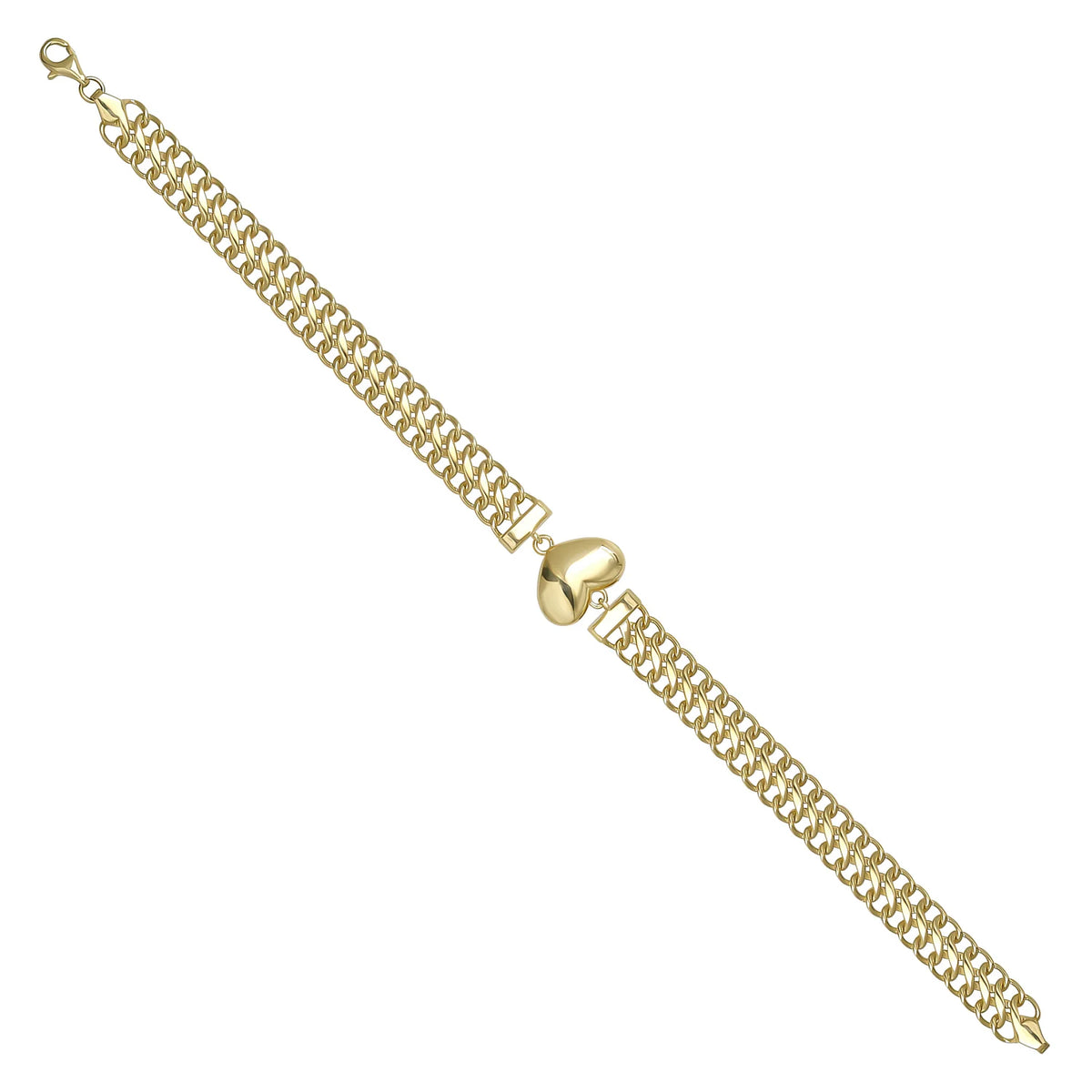 Solid gold braided bracelet, 8.94 g — shown at an angle across the frame.