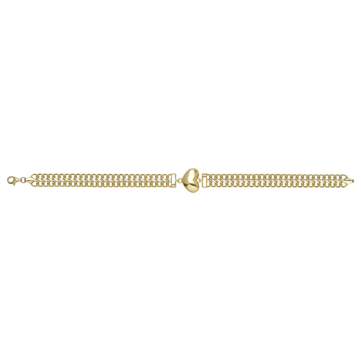 Solid gold braided bracelet, 8.94 g — shown square on a plain background.