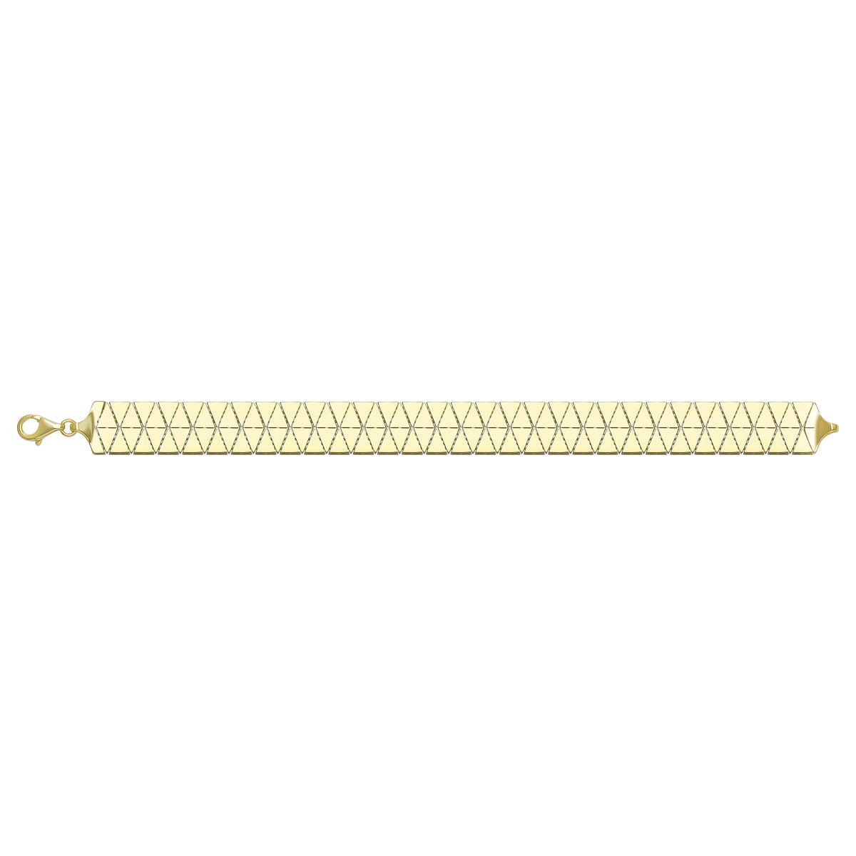 Solid gold braided bracelet, 18.63 g — shown square on a plain background.