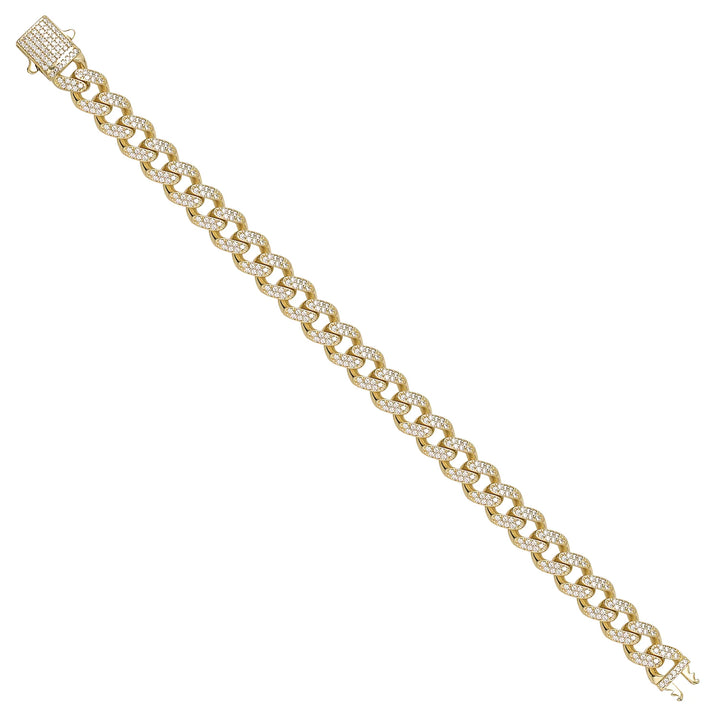 Solid gold curb bracelet, 15.00 g — shown at an angle across the frame.
