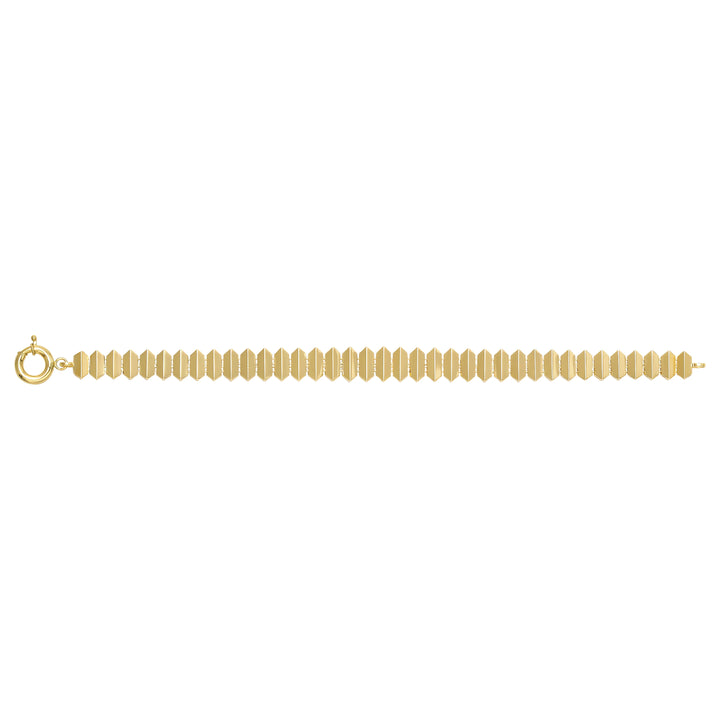 Solid gold bead bracelet, 10.05 g — shown square on a plain background.