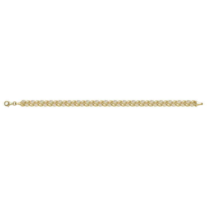 Solid gold fancy link bracelet, 11.92 g — shown square on a plain background.