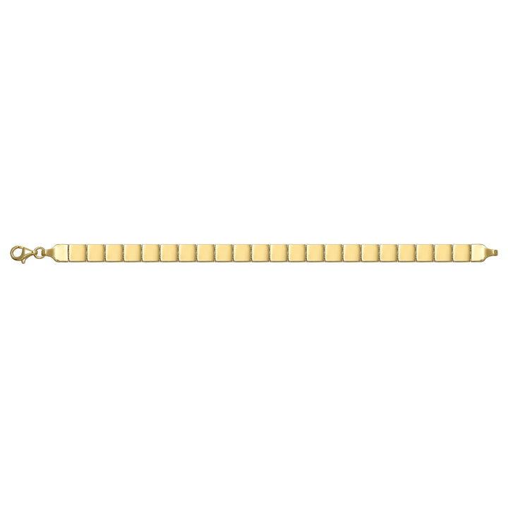 Solid gold id bracelet, 8.95 g — shown square on a plain background.