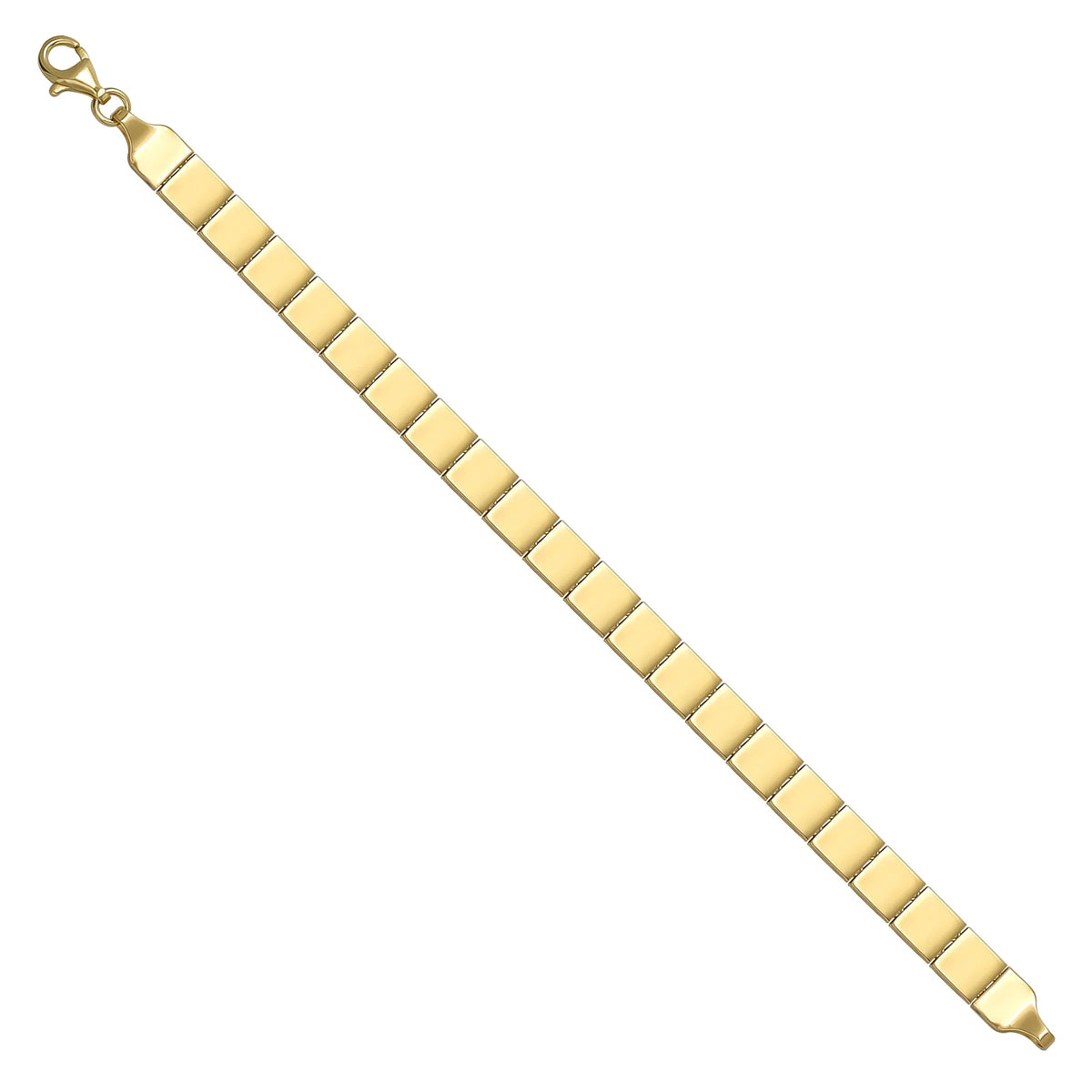 Solid gold id bracelet, 9.00 g — shown at an angle across the frame.