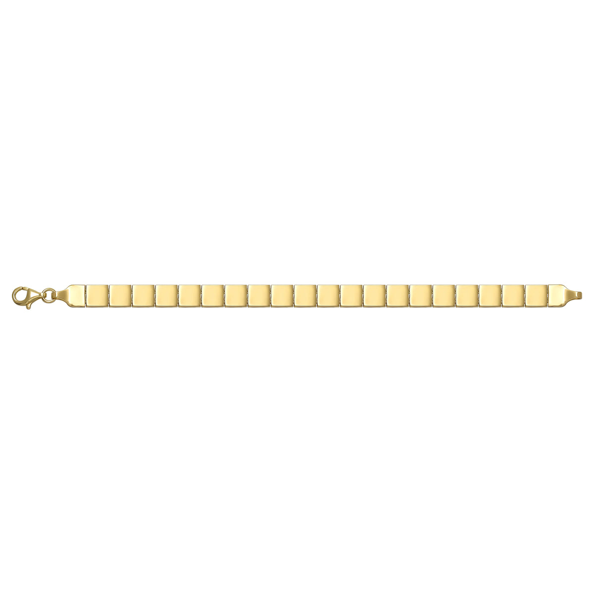 Solid gold id bracelet, 9.00 g — shown square on a plain background.