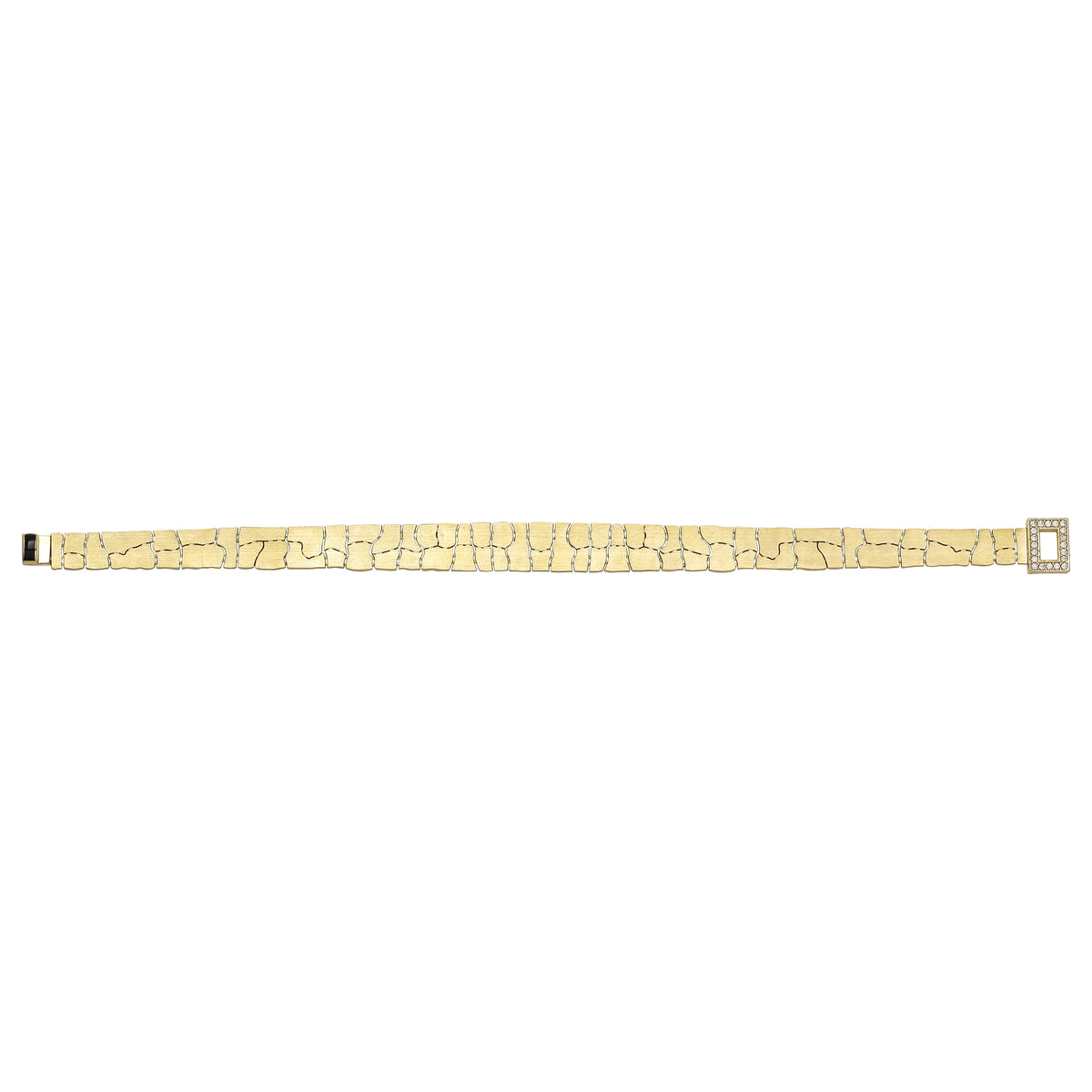 Solid gold fancy link bracelet, 12.50 g — shown square on a plain background.