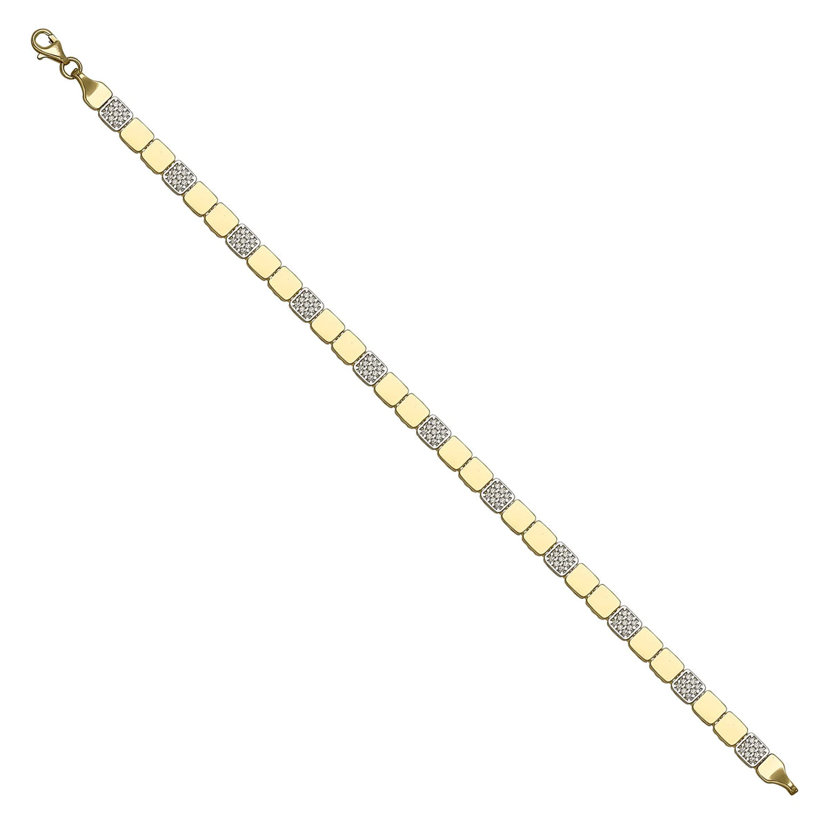 Solid gold id bracelet, 8.60 g — shown at an angle across the frame.
