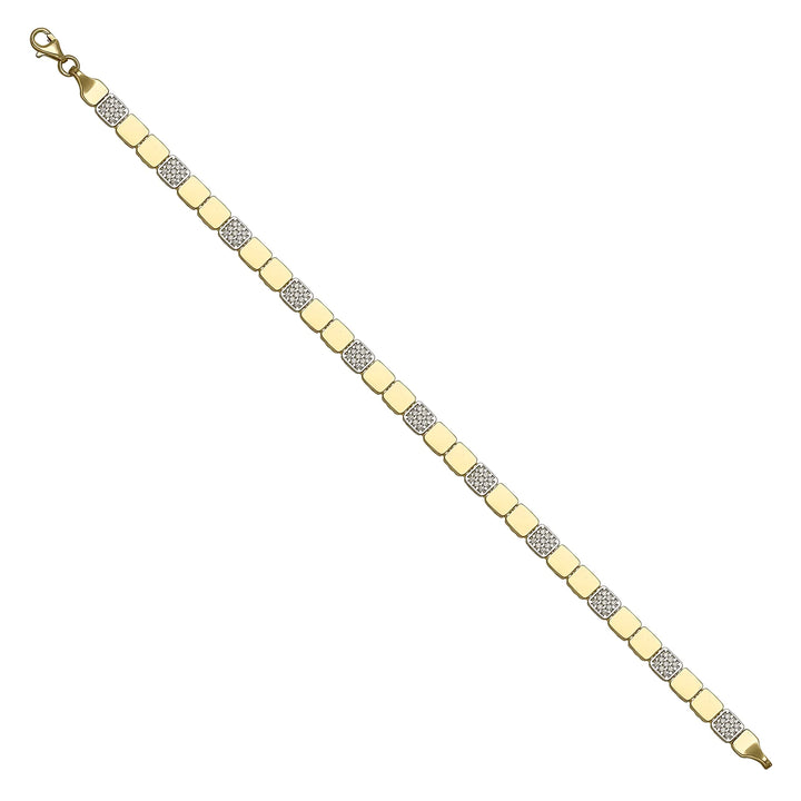 Solid gold id bracelet, 8.60 g — shown at an angle across the frame.