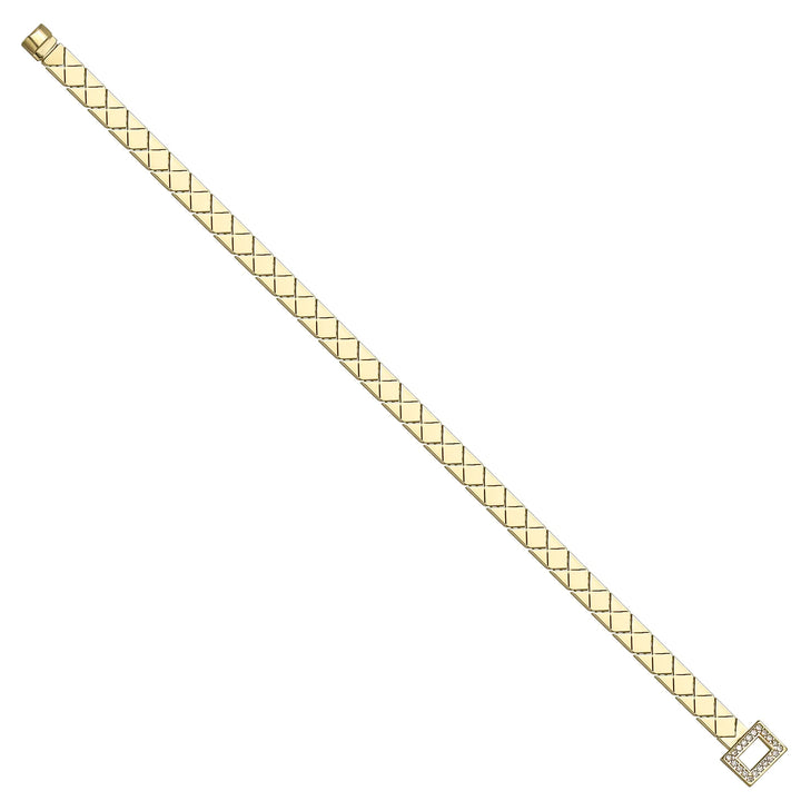Solid gold braided bracelet, 8.75 g — shown at an angle across the frame.