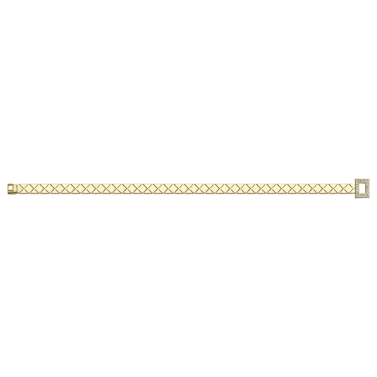 Solid gold braided bracelet, 8.75 g — shown square on a plain background.