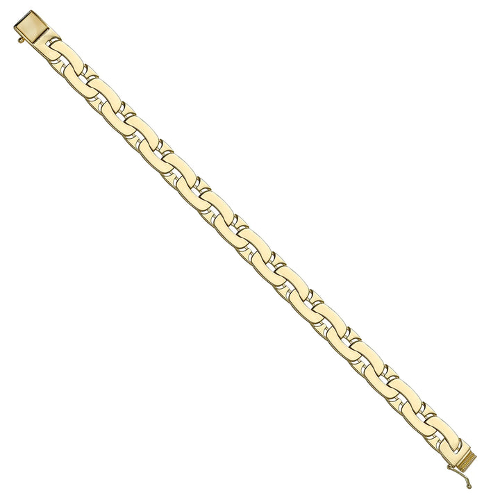 Solid gold mariner bracelet, 24.40 g — shown at an angle across the frame.