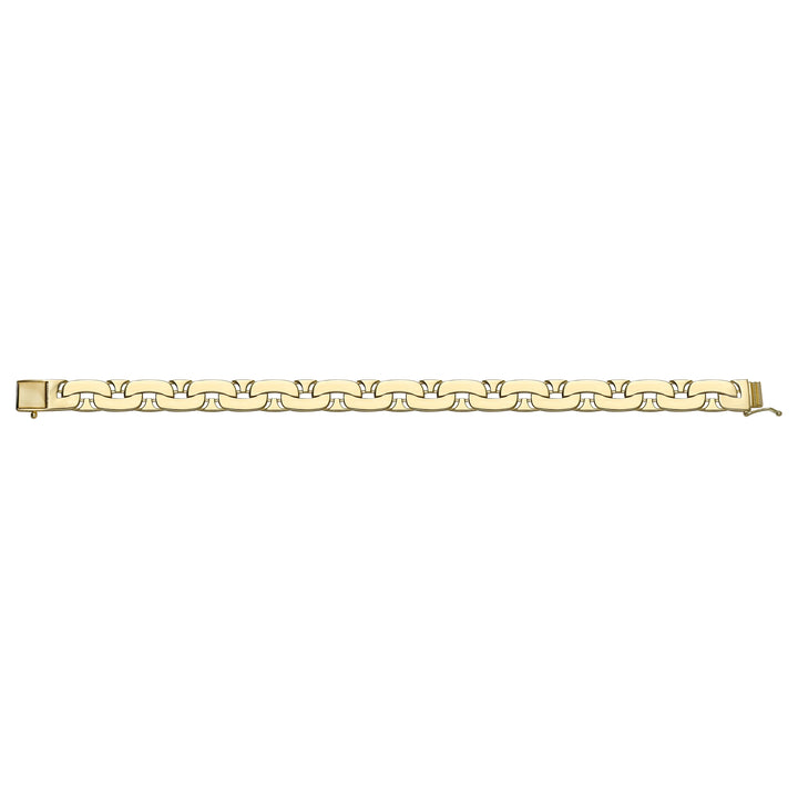 Solid gold mariner bracelet, 24.40 g — shown square on a plain background.
