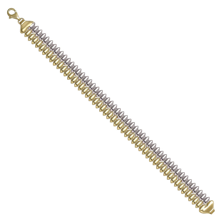 Solid gold bead bracelet, 13.10 g — shown at an angle across the frame.