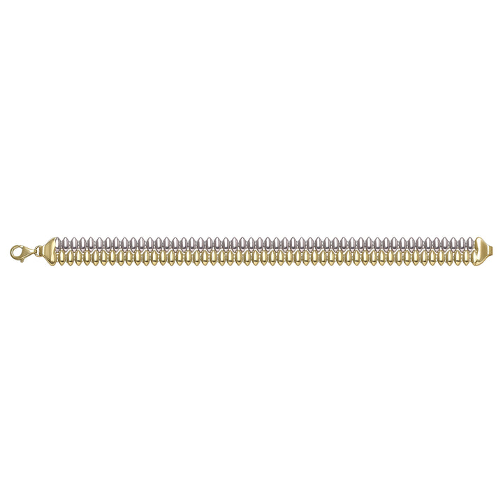 Solid gold bead bracelet, 13.10 g — shown square on a plain background.