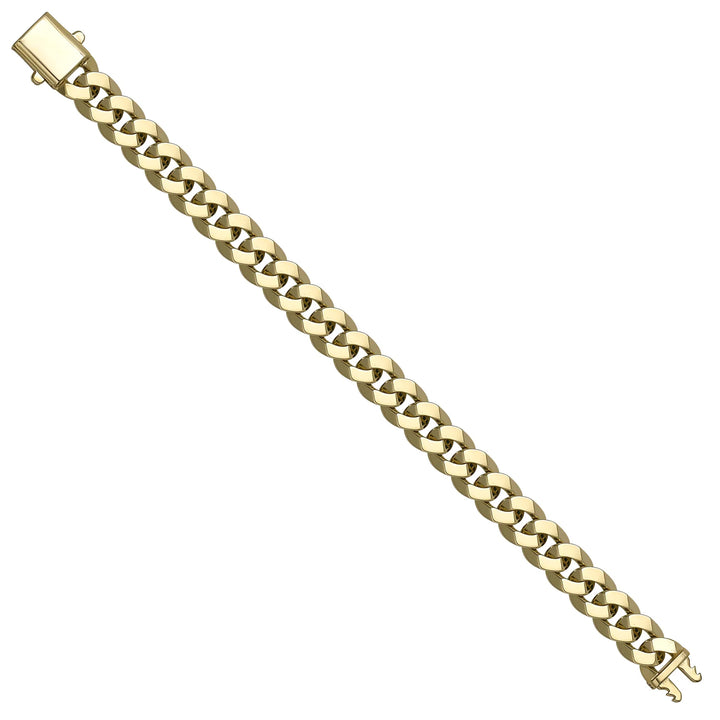 Solid gold curb bracelet, 15.85 g — shown at an angle across the frame.