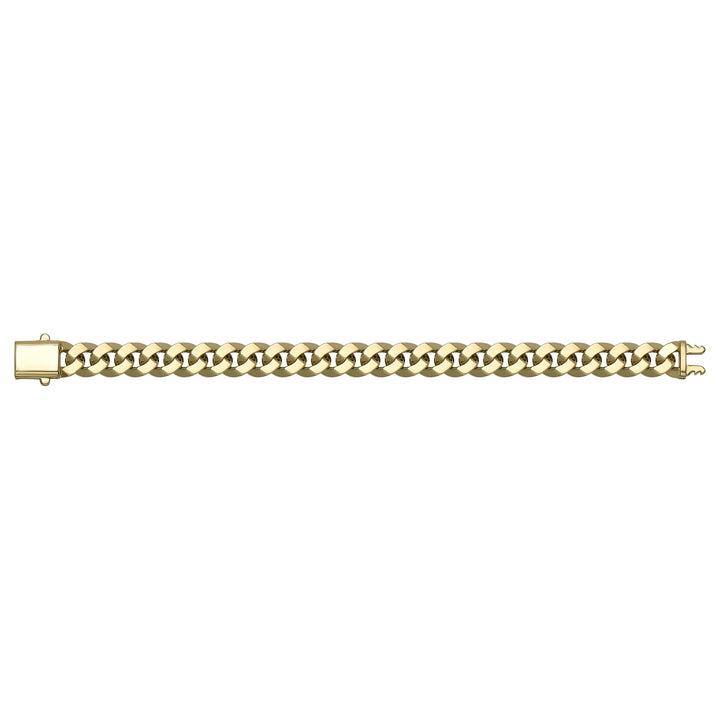 Solid gold curb bracelet, 15.85 g — shown square on a plain background.