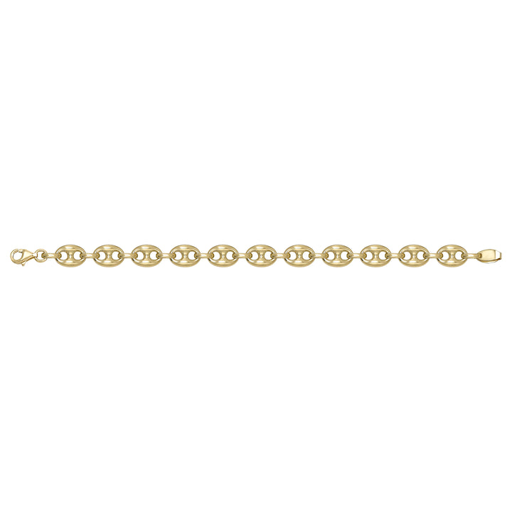 Solid gold mariner bracelet, 16.00 g — shown square on a plain background.
