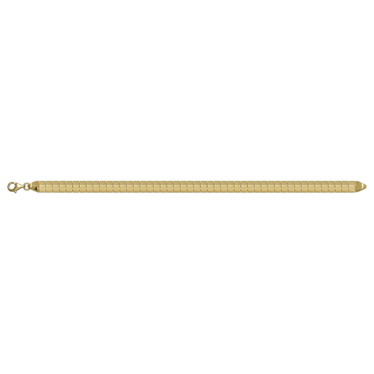 Solid gold id bracelet, 11.65 g — shown square on a plain background.