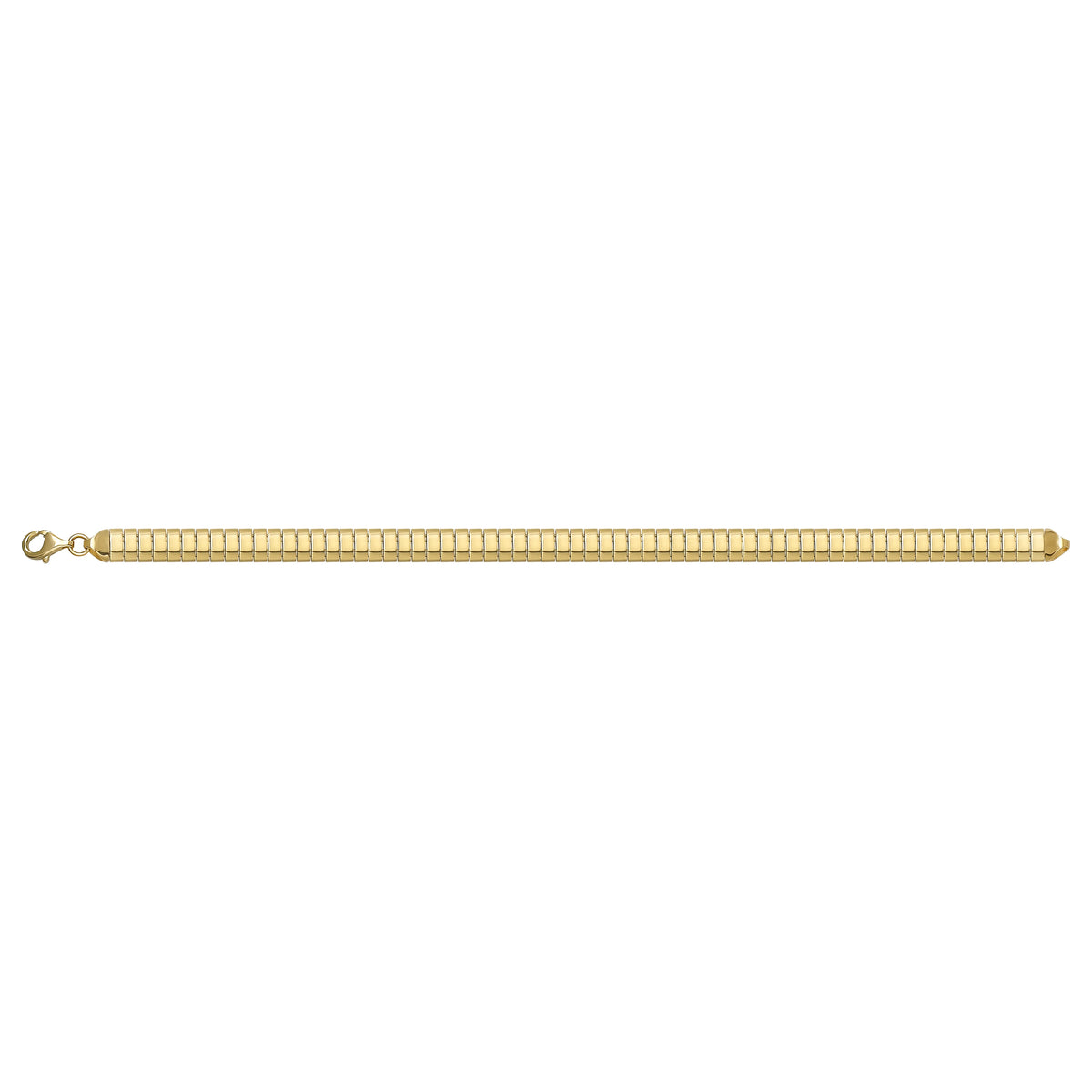 Solid gold id bracelet, 7.77 g — shown square on a plain background.
