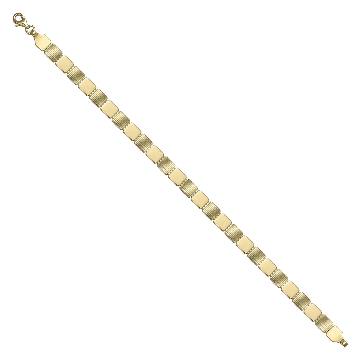 Solid gold id bracelet, 8.76 g — shown at an angle across the frame.