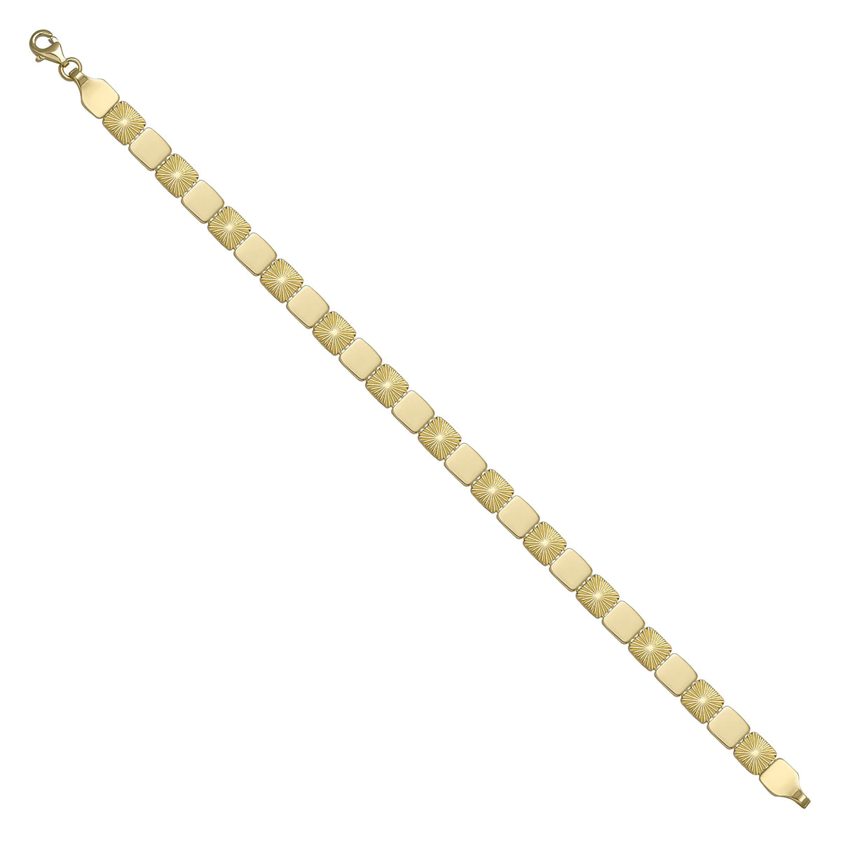 Solid gold id bracelet, 9.20 g — shown at an angle across the frame.