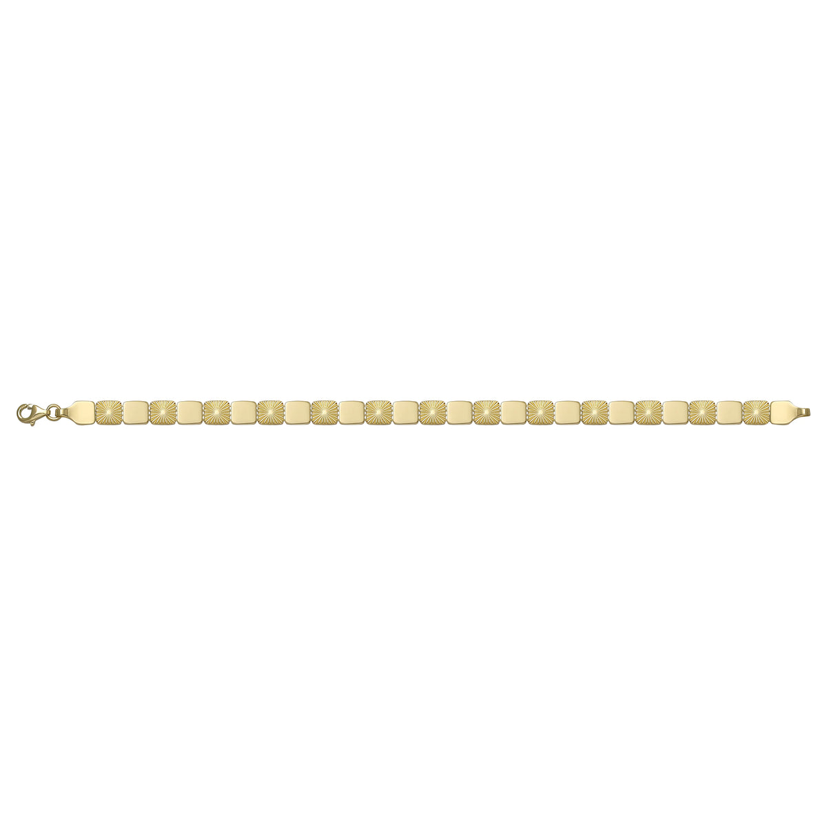 Solid gold id bracelet, 9.20 g — shown square on a plain background.