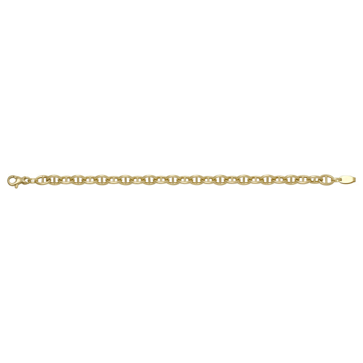 Solid gold mariner bracelet, 9.53 g — shown square on a plain background.
