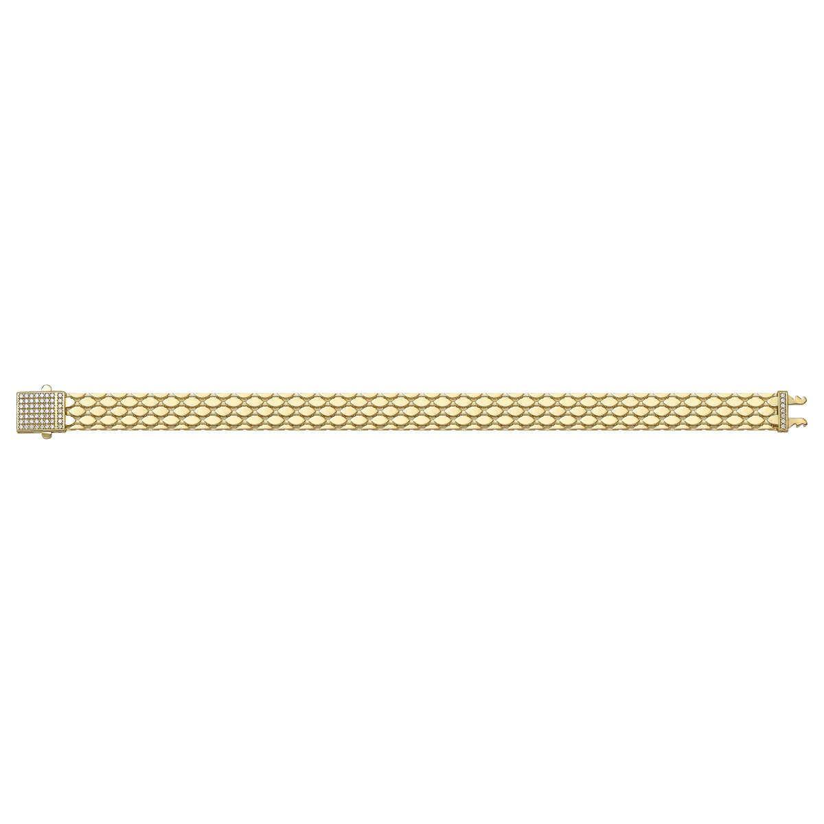 Solid gold braided bracelet, 11.92 g — shown square on a plain background.