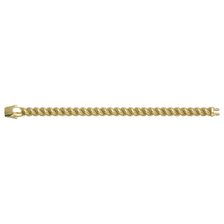 Solid gold curb bracelet, 18.32 g — shown square on a plain background.
