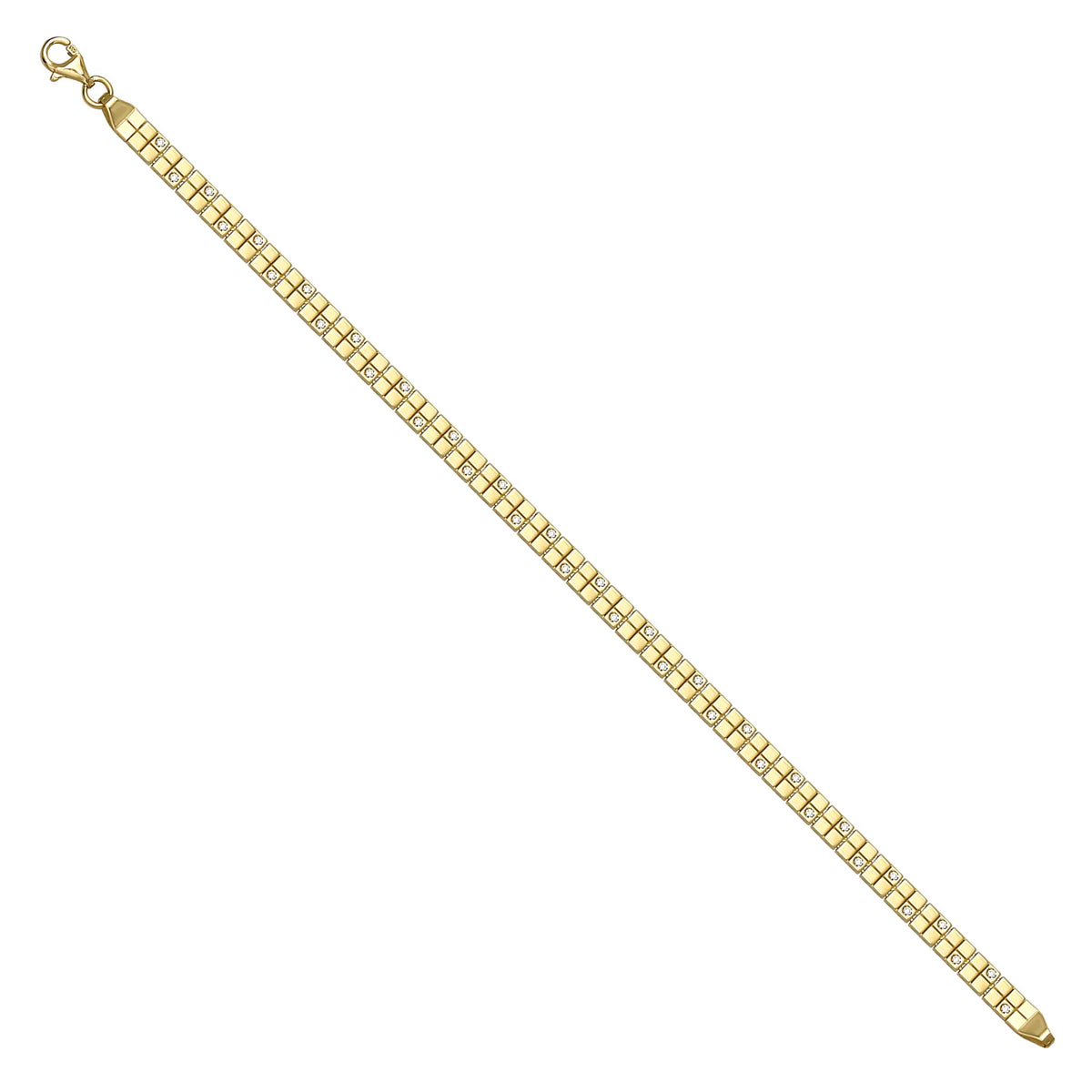 Solid gold id bracelet, 7.00 g — shown at an angle across the frame.
