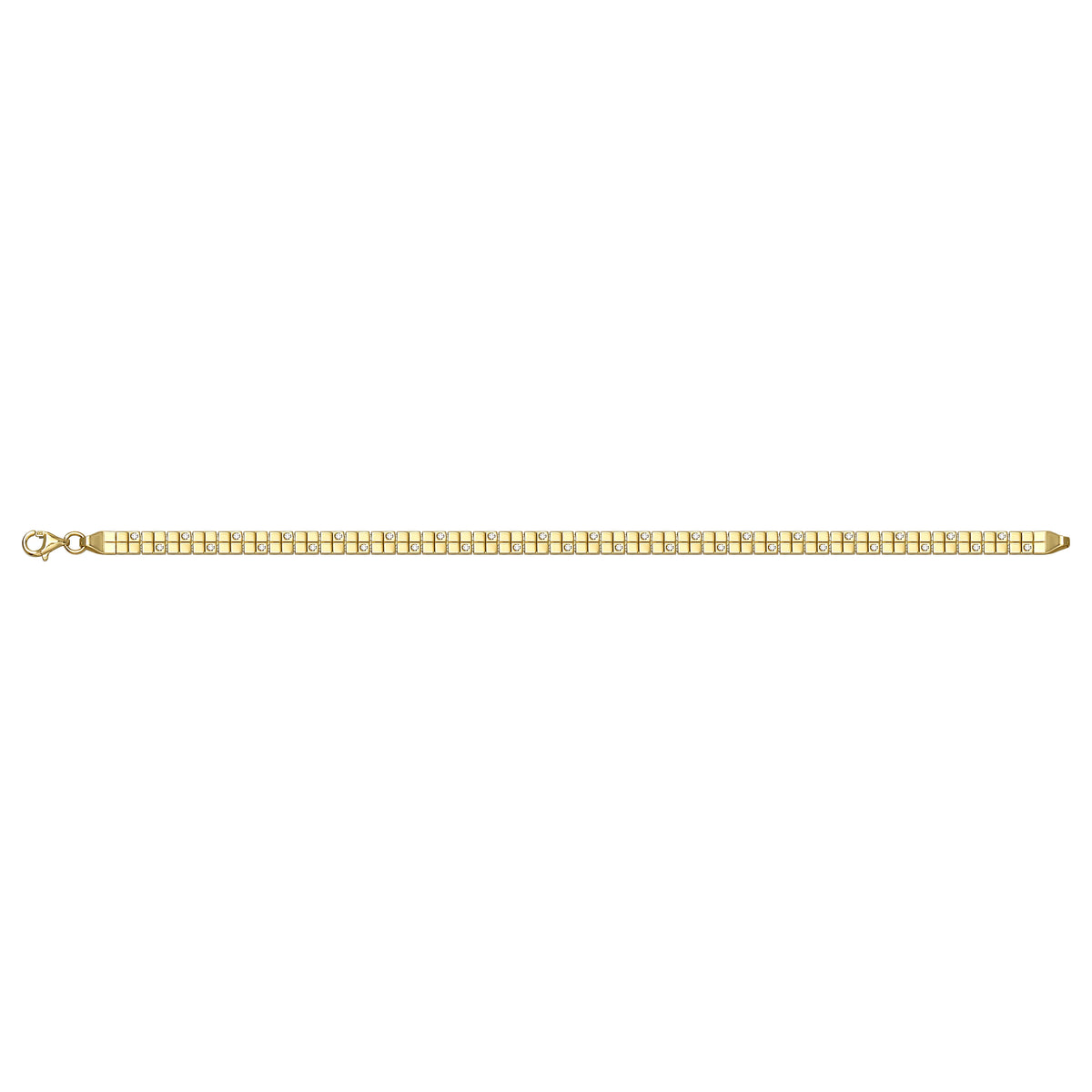 Solid gold id bracelet, 7.00 g — shown square on a plain background.
