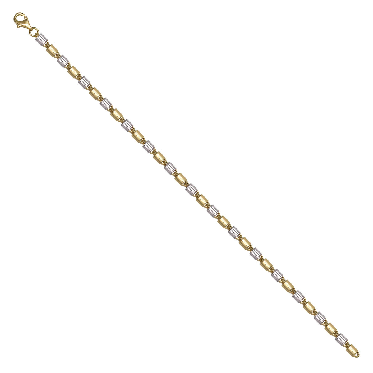 Solid gold bead bracelet, 4.92 g — shown at an angle across the frame.