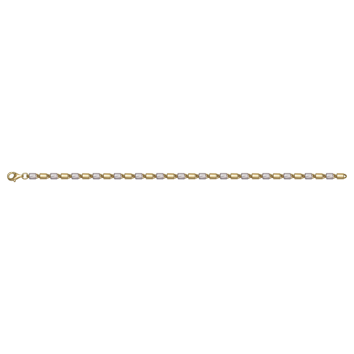 Solid gold bead bracelet, 4.92 g — shown square on a plain background.