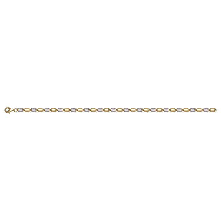 Solid gold bead bracelet, 4.92 g — shown square on a plain background.