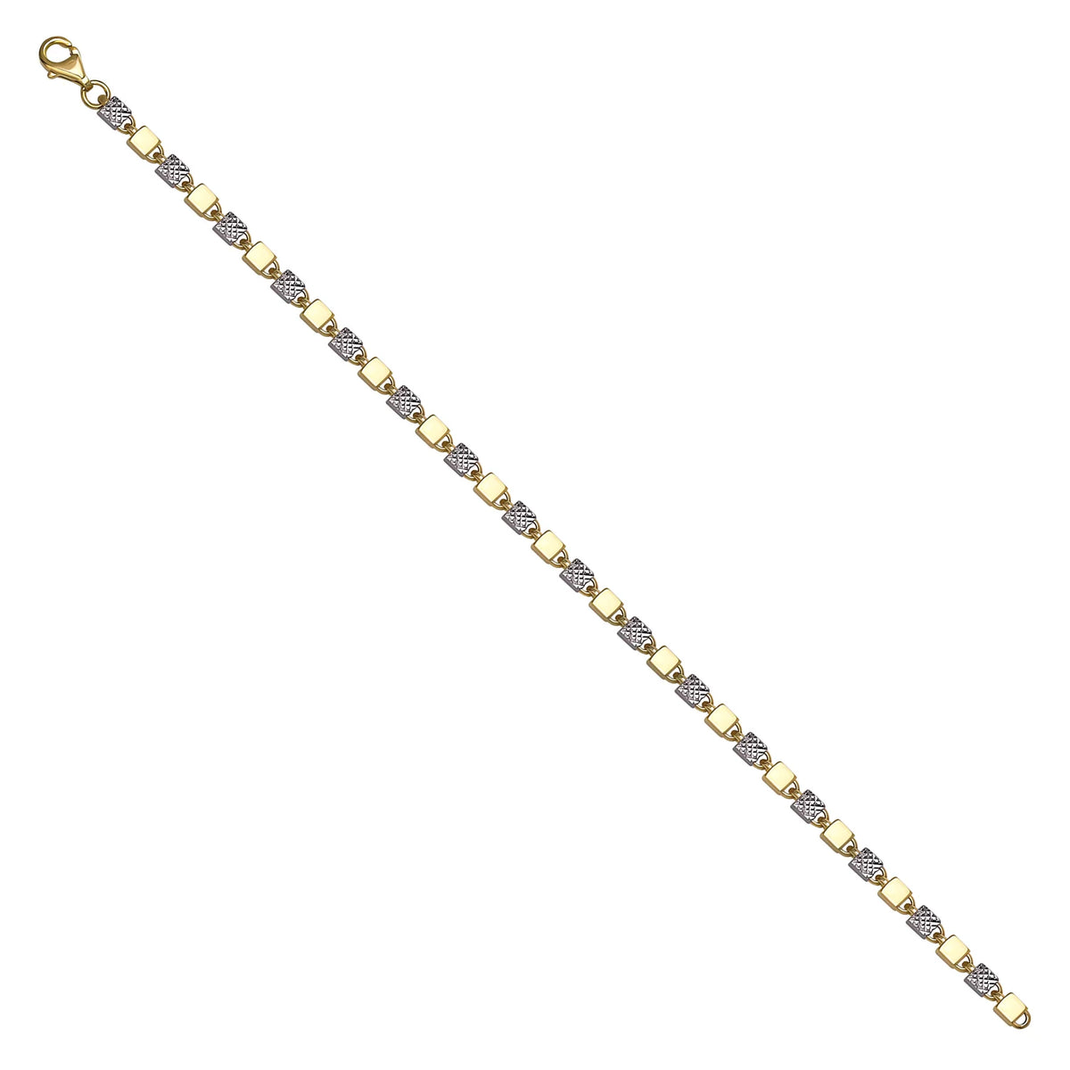 Solid gold id bracelet, 6.27 g — shown at an angle across the frame.