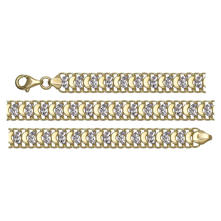 Solid gold braided bracelet, 7.93 g — shown in three rows across the frame.