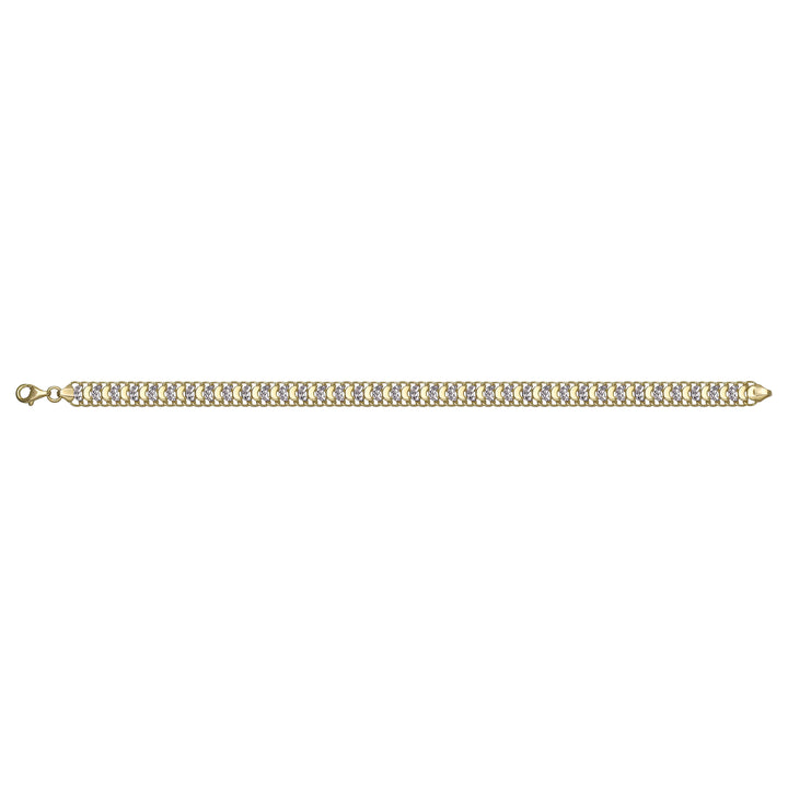 Solid gold braided bracelet, 7.93 g — shown square on a plain background.
