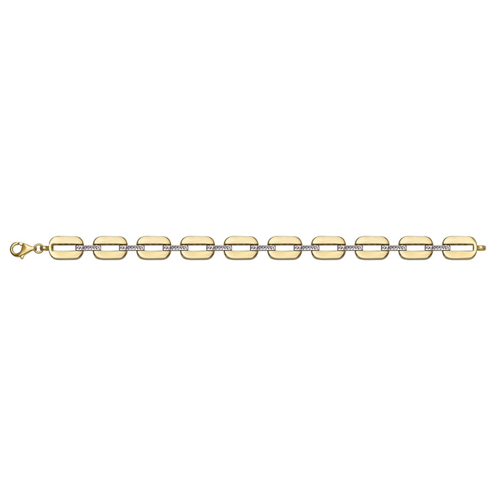 Solid gold id bracelet, 13.05 g — shown square on a plain background.