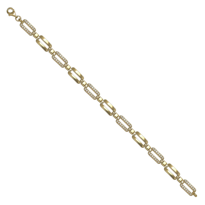 Solid gold id bracelet, 10.50 g — shown at an angle across the frame.